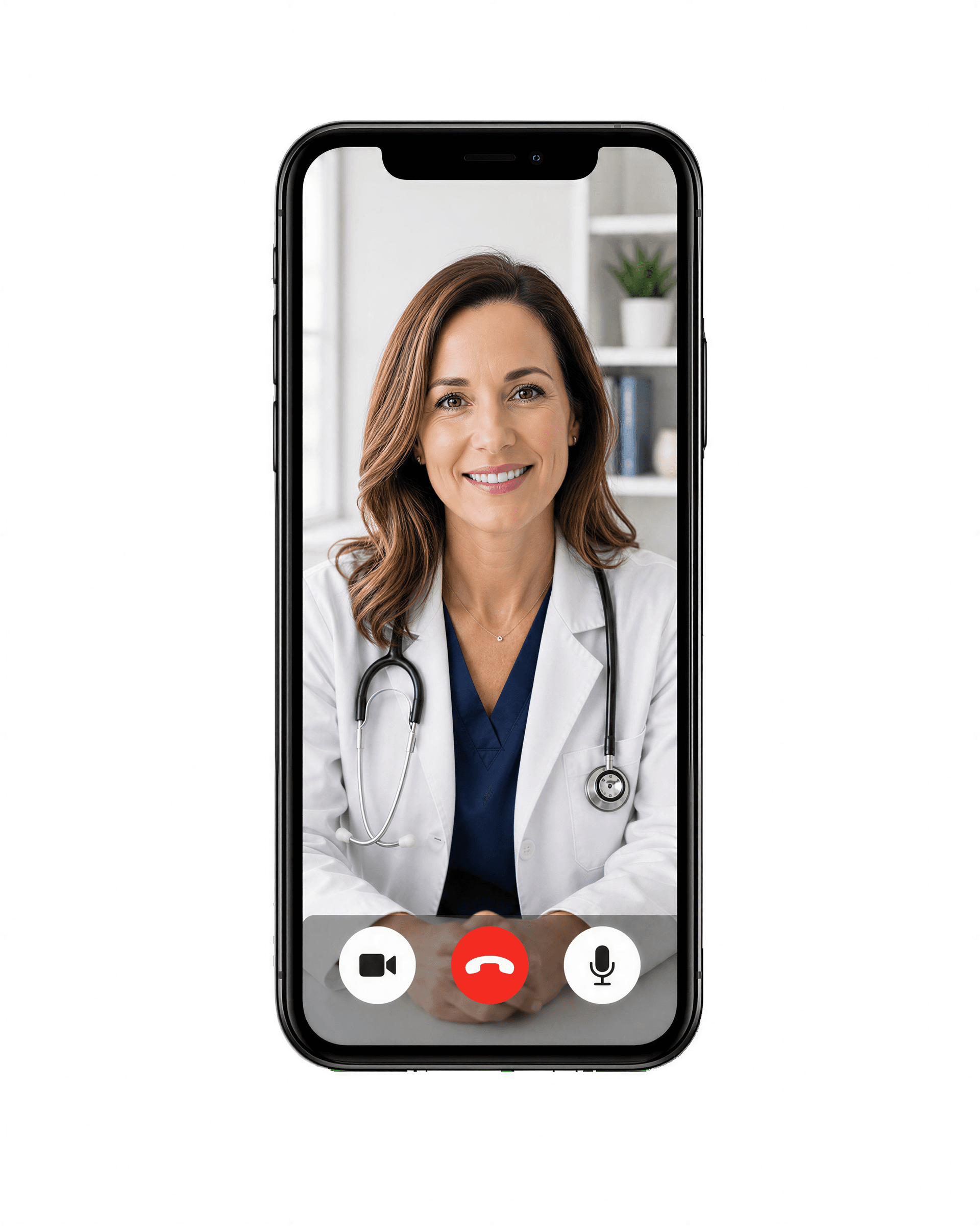 Healthcare professional on telemedicine platform